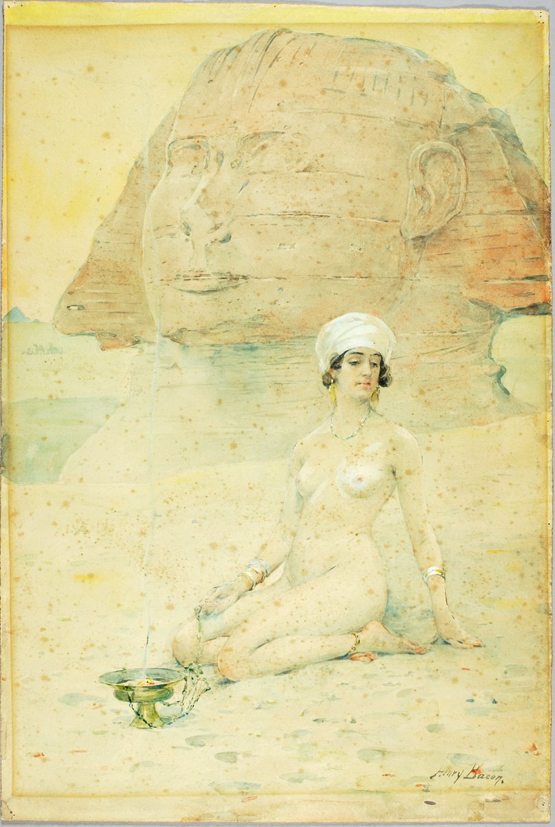 ServingArt's tweet photo. Spirit of the Sphinx — by Henry Bacon. https://t.co/rokX2zu5ld