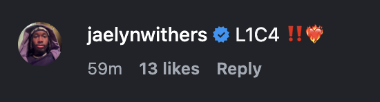GrantHughesNC's tweet photo. Former #UNC forward Jae'Lyn Withers, an ex-Louisville transfer, congratulates Seth Trimble following the announcement he intends to continue his playing career with the Cardinals.

"L1C4 ‼️❤️‍🔥"

(Louisville First, Cards Forever). https://t.co/X4ZLEIjEUt
