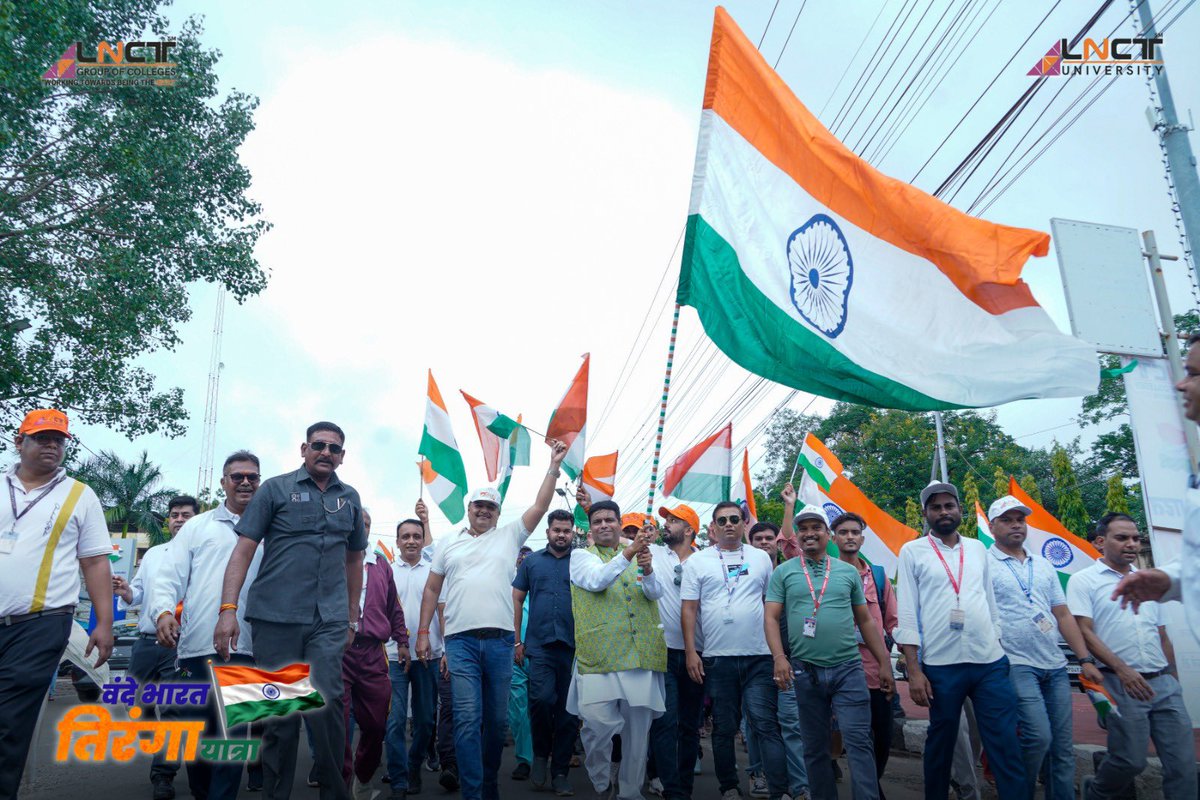 docprashant_jaj's tweet photo. Celebrating the spirit of freedom, unity &amp; patriotism!  @narendramodi 
Har Ghar Tiranga -LNCT way ..#HarGharTringa https://t.co/wrux5L0Sk5