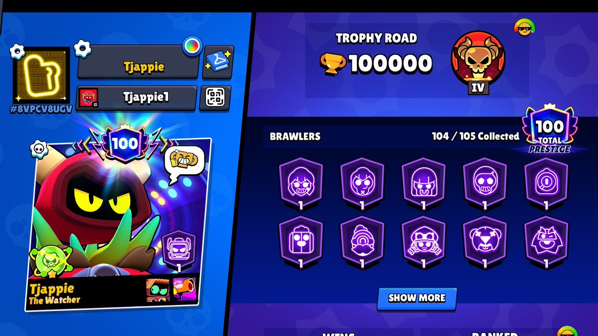 ItsTjapster's tweet photo. I HAVE DONE IT

I HAVE ACTUALLY DONE IT

100 Brawlers to 1000 Trophies for a total of 100,000 TROPHIES!!!

EVERY Brawler up to Sirius, so brawlers 1 - 100!!!

AND IT ONLY TOOK LIKE 6 YEARS

I AM SO UNBELIEVABLY HAPPY RN :D https://t.co/nEgYE46BnQ
