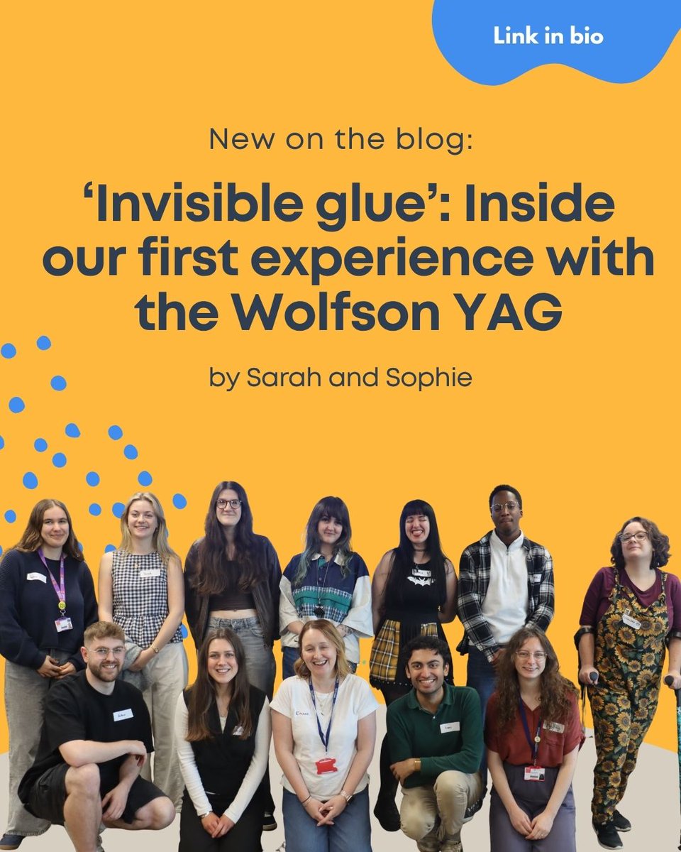 wolfsoncentre's tweet photo. New on the blog: ‘Invisible glue’: Inside our first experience with the Wolfson YAG 💬

In this blog, Sarah and Sophie, placement students at the Wolfson Centre, reflect on attending an in-person event with the Wolfson Centre’s Youth Advisory Group (YAG).

Read the full blog 👉 https://t.co/99Gqoopz0Z
