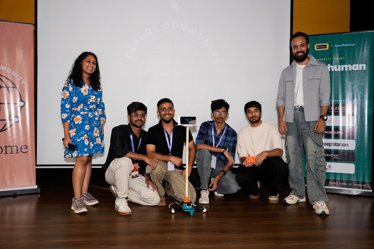 rohithonchain's tweet photo. We won Superhuman Lab 🥇 !!
Two of the best days I've had building anything. Team Int Space took first with DUO.
Learned so much from everyone in that room.
Thanks to @knowshubhangi @Elseplay @enoughtanu @anshikavijay_ @HarshitAgr84169
#SuperhumanLab #Claude #AssistiveTech https://t.co/QDk9oOV5mv
