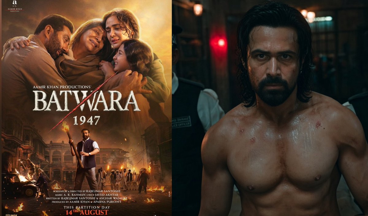 Babbar_IX's tweet photo. 🚨 #Awarapan 2 opening is looking like ₹20 CR+ 

while #Batwara1947 could struggle to cross ₹5 CR on Day 1.

This clash has made one thing crystal clear:

Sunny Deol is nothing without a sequel! 😭🔥

#Awarapan2 #Batwara1947 #SunnyDeol https://t.co/aW3I8cDEhW