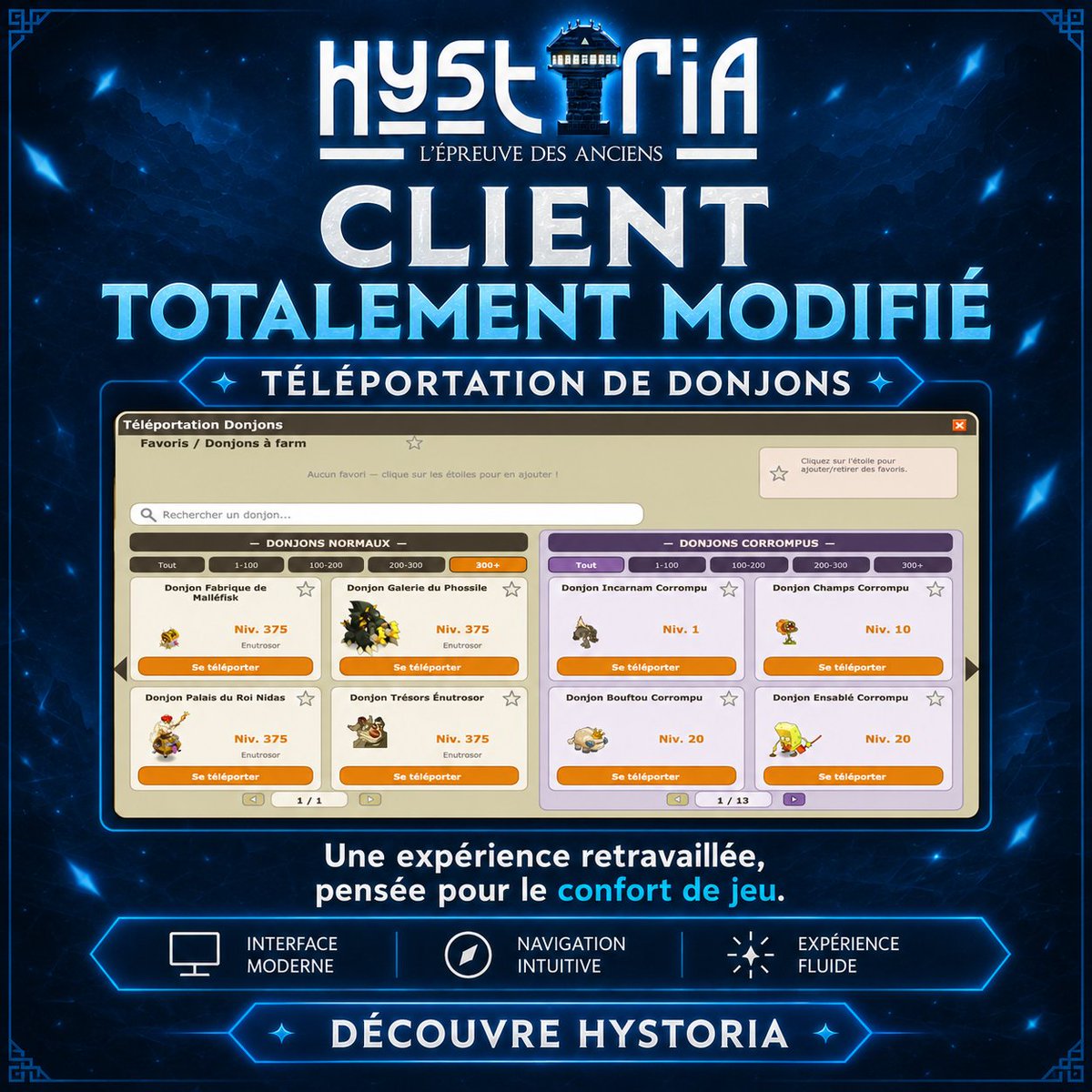 HystoriaMMORPG's tweet photo. 🔥 Le rétro évolue.

Redécouvre un MMORPG rétro mono-compte avec un nouveau client, du contenu exclusif, des boss, des événements et une progression pensée pour durer.

Rejoins l'aventure sur Hystoria.