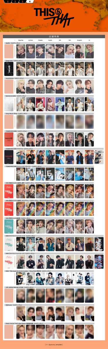 yoruno_template's tweet photo. Stray Kids スキズ テンプレート template 一覧 交換 THIS &amp; THAT 封入 特典 トレカ キーチェーン ラキドロ IDフォト

ℹ️一部画像更新、誤植修正

ご自由にお使いください🪼
・アカウント名の記載はそのまま
・ミスを発見されたらDMへ
・💬🔁❤️🔖大変喜びます

メンバー別はツリーへ⏬ https://t.co/eNzYx7vf89