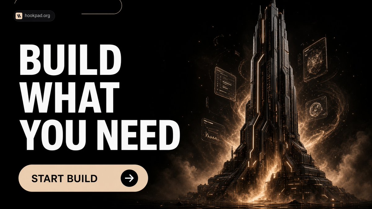 Hookdotpad's tweet photo. Build What You Need. 

From idea to reality create, customize, and launch your next big project on Hookpad.  

Ready to start? → START BUILD

No Bonding curve direct migration to uniswap V4

https://t.co/VQQ6pEhmGc https://t.co/WwFwXHs3fz