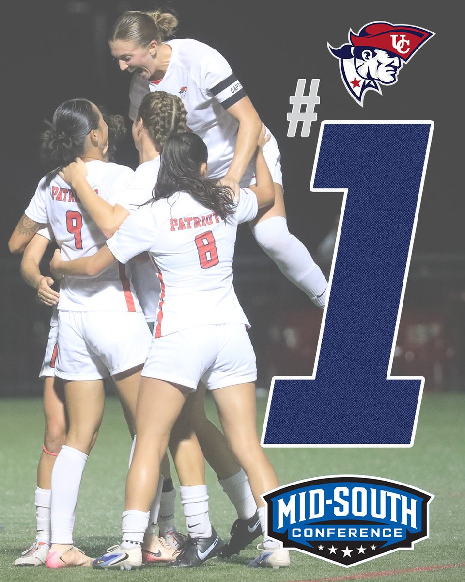 UCWSOC's tweet photo. High expectations. Same standard. ⚽🔥
The Patriots were selected No. 1 in the Mid-South Conference Preseason Coaches Poll as they prepare to kick off the 2026 season with their sights set high!
#OneBigTeam #LTL https://t.co/N9zIy7kFPX