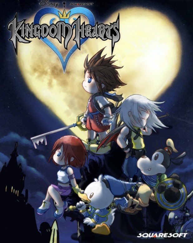 g_luceroth's tweet photo. I was just redrawing this KH cover &amp; found myself in deep hell of render
I kept thinking, how the f Nomura managed to find this composition…

Also drawing Donald &amp; Goofy took me far more time that it seems to be https://t.co/RSswTzEfpS