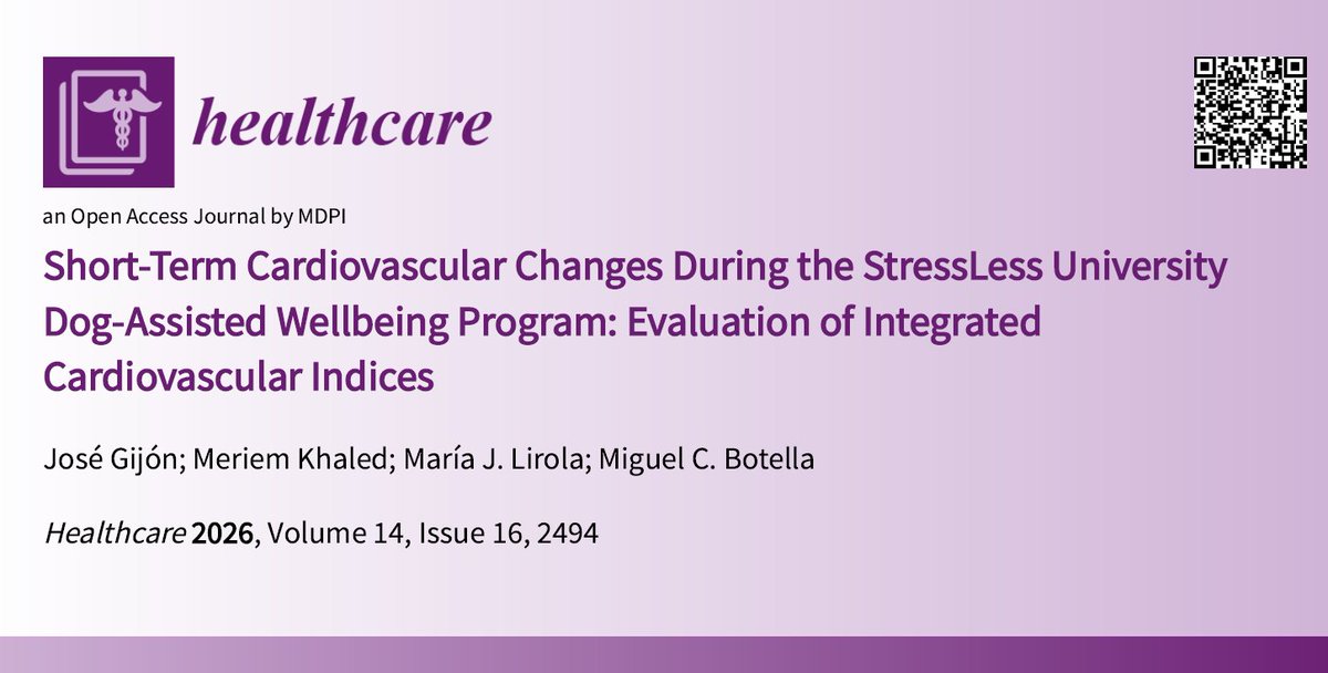 meriuma_sibila's tweet photo. 🗞️ Happy to share our new paper in @MDPIOpenAccess!
We examine academic stress and student well-being, combining qualitative narratives with probability analysis to guide institutional health policies.
📖 https://t.co/aTOvOL5Doy https://t.co/EGI0iPe6Qh  through @HealthcareMDPI_ https://t.co/sBzUAX4V4E