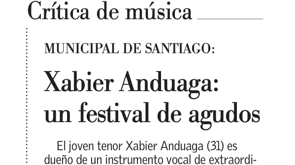 CirculoCriticos's tweet photo. Música | Xabier Anduaga: un festival de agudos - Por Juan Antonio Muñoz #circulocriticosarte https://t.co/S1233wraqW https://t.co/wq3Jd5vfyY