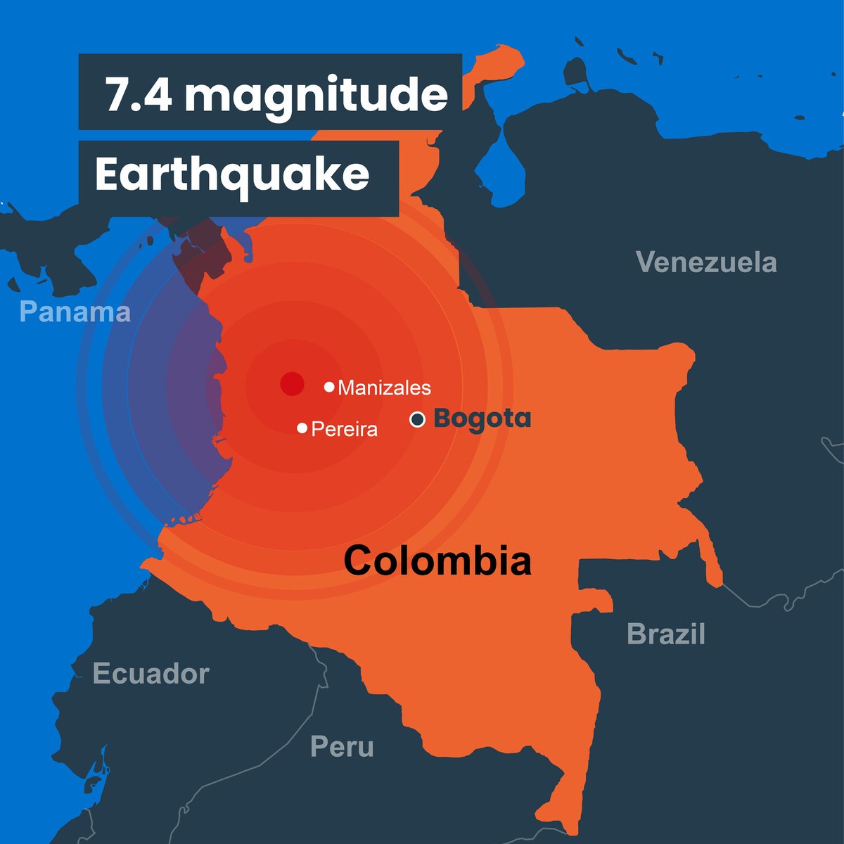 PlanEU's tweet photo. 🚨 On 10 August, a magnitude 7.4 earthquake struck Colombia's Chocó Department.

Fatalities, injuries and extensive damage to homes have been reported, creating urgent humanitarian needs. @FundacionPlan is closely monitoring the situation and assessing response options. https://t.co/xpdRVaXrWA