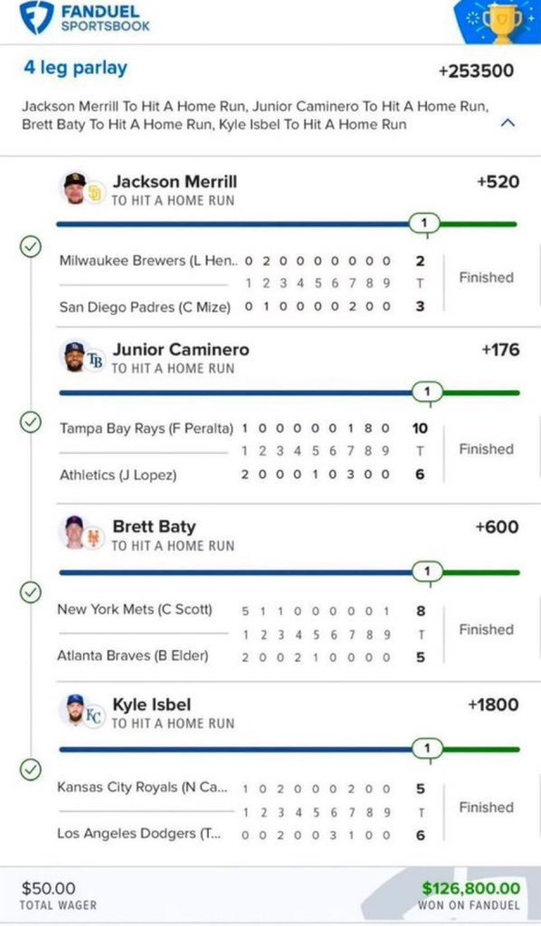 Austi55727Neal's tweet photo. WE DID IT AGAIN! 🔥🔥

ALWAYS BRINGING THE HEAT OVER HERE 🐐💰

ANOTHER 🔥 HOMER CASHED TODAY! ✅⚾️

MORE PICKS COMING TONIGHT — FOLLOW &amp; TURN ON NOTIFS SO YOU DON’T MISS IT! 👀🔥

@Playbook

#mlb #hrpicks #sportsbetting https://t.co/z1wA3Y6bfZ