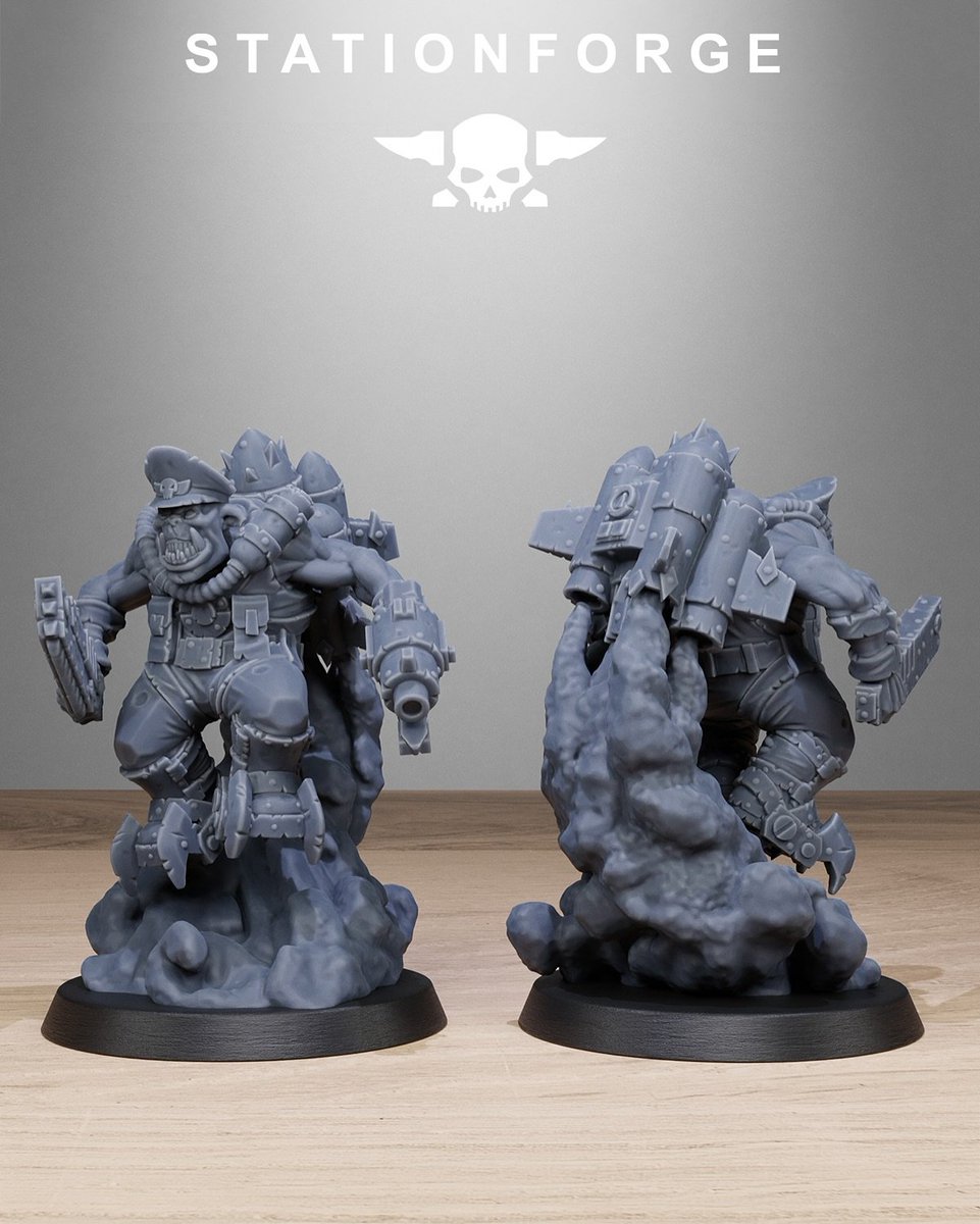 station_forge's tweet photo. WHY WALK WHEN YOU CAN ROCKET STRAIGHT INTO THE ACTION?
The Orkaz Flyers bring much needed vertical chaos to your army!
#miniature #stl #ork #stationforge #3d #tabletop https://t.co/o9Vkjzf5AH
