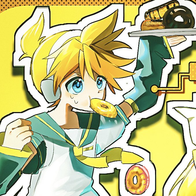 u__nn_udon's tweet photo. #VOCALOID
 #illustration‌‌ 
鏡音たちを描きました

ペア画とかでも使えそう！ https://t.co/C5obkx1SNI