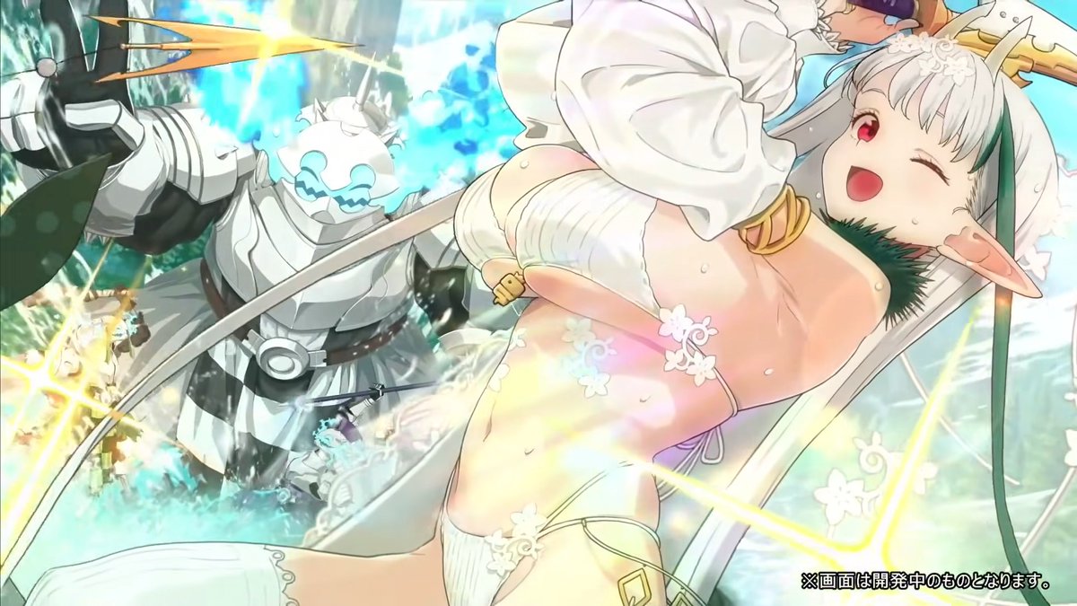 Merem110's tweet photo. ビショーネが水着星4サーヴァントで実装！クラスはキャスターです！でっかい！！！ #FGO https://t.co/ogg4i62QqU