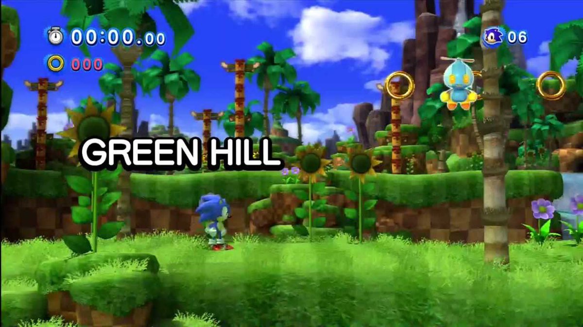 EepyGirlJulie's tweet photo. random tweet but i like how the 3ds version of generations has a different interpretation of genesis green hill compared to the console version especially the background thats cool i think :3 https://t.co/qTWVMU5THf