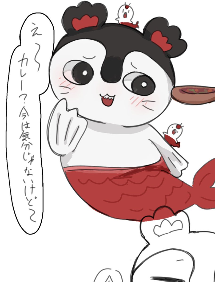 smkd0v's tweet photo. セイレーンちゃん描いてるけどムズすぎ心折れそう https://t.co/GRgvlt1753