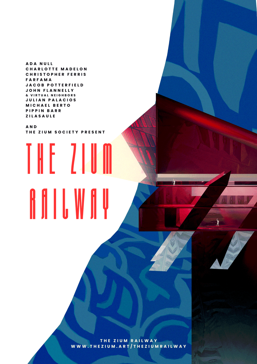 thezium's tweet photo. The Zium Railway featured artists are
@WORLDENDDISK 
@CharlotteMadelo 
@sweaterparrot 
@farfama 
@potterfield_art 
@yulele_palacios 
@thesaveroom 
@pippinbarr 
@ModreSlunce 
and on social media elsewhere, John Flannelly
🎨🏛️🛤️🎨🏛️🛤️🎨🏛️🛤️
https://t.co/R4L35FnnCE https://t.co/rurPDmdL5E