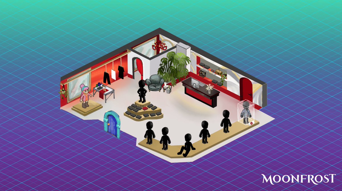 MoonfrostGame's tweet photo. A new shop is coming to the village… 👀

You’ll be able to:
🔧 Help rebuild the boutique
🛍️ Shop for new clothes
🎨 Customise your character with different looks

Here’s an early WIP peek at what we’ve been working on. 💜

What’s the first outfit you’d look for? https://t.co/P5b3fGN08o