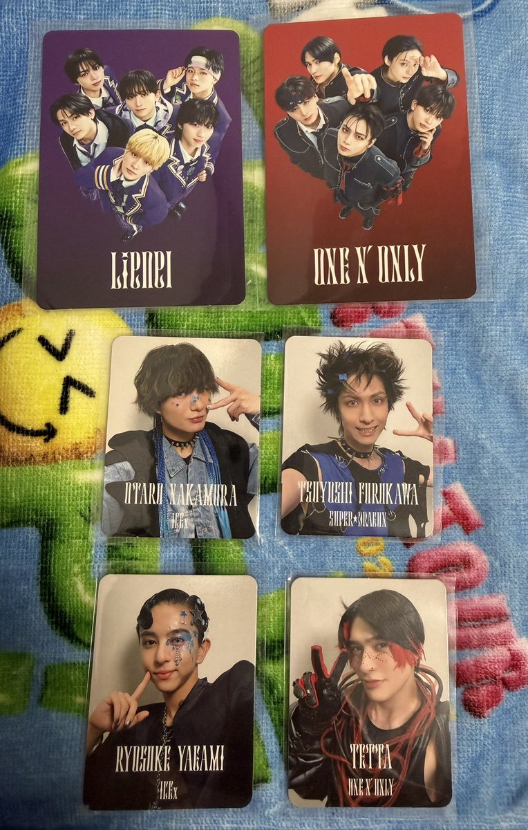 wJtLinTx0UXcbWI's tweet photo. Yes!東京 通常盤 トレカ 交換を探しております。

【譲】
通常サイズ:ONE N’ ONLY、Lienel
小サイズ:中村旺太郎、古川毅、八神遼介、TETTA
【求】
通常サイズ:M!LK
小サイズ:塩﨑太智

サイズ違い交換も可。エビライ全日、都内でのお取引が可能です。【DMにて】ご連絡ください。#EBiDAN交換 https://t.co/zr44xXeJkC