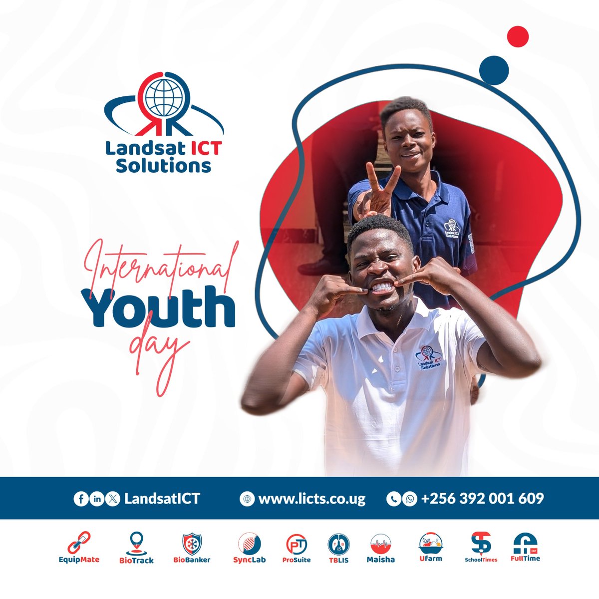 LandsatICT's tweet photo. No caps, just pure innovation 💯

Happy #InternationalYouthDay from the team at Landsat ICT Solutions! Young minds, big moves, and solid tech. 

🌐 https://t.co/50XhXEOUj0
#YouthDay #TechInTech #LandsatICT #UgTech https://t.co/qTSZiS0SOX