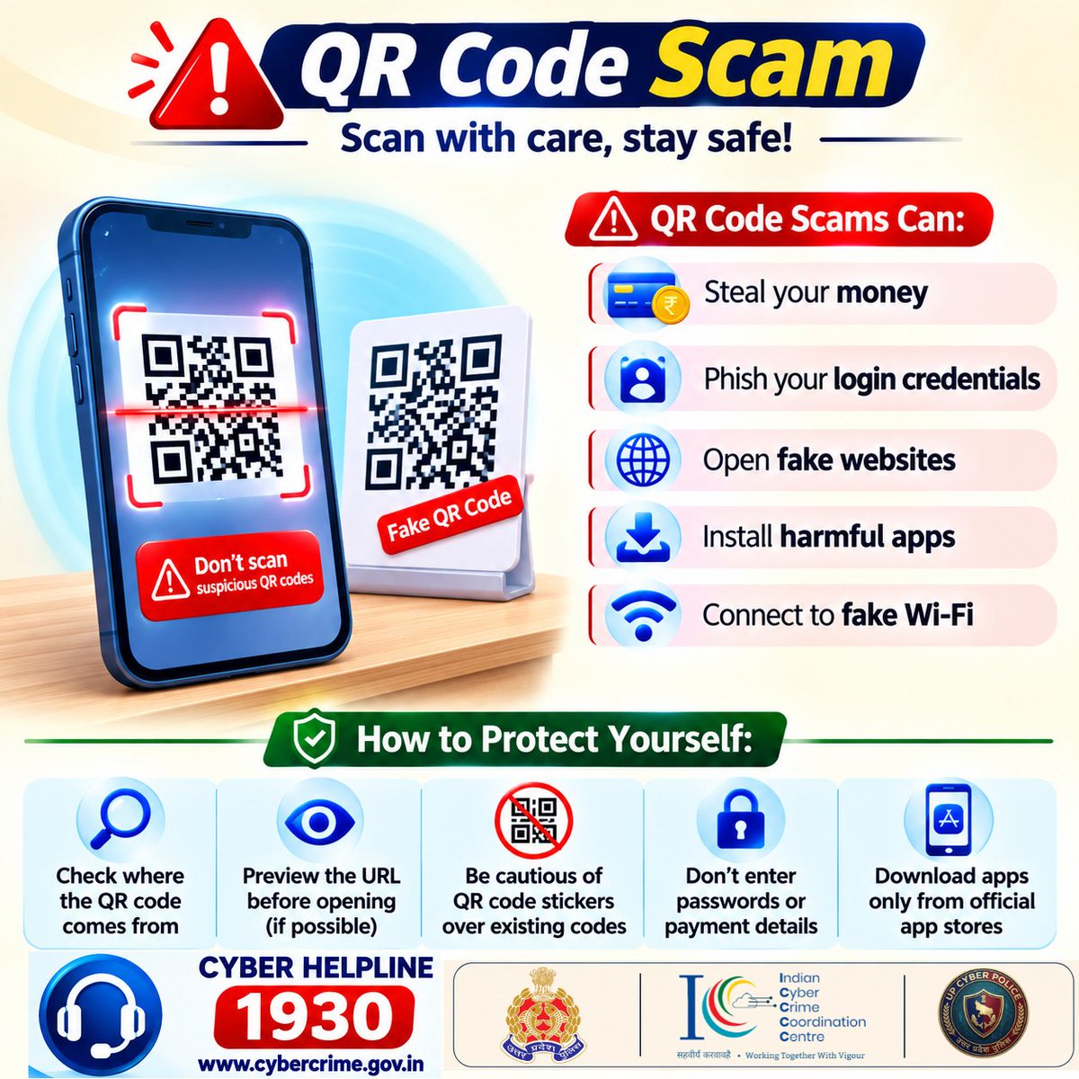 cyberpolice_up's tweet photo. 📞 National Cyber Crime Helpline Number:
👉 1930 (24×7, toll-free)
🌐 Online Complaint Portal:
👉 https://t.co/OBip6cdm4Y https://t.co/ItRYdYskMC