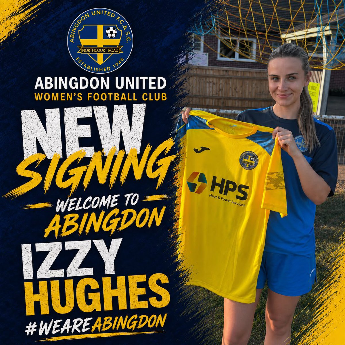 abingdonutdwfc's tweet photo. 💛💙 FIRST TEAM | IZZY HUGHES

We’re delighted to confirm Izzy Hughes as part of our First Team squad.

Izzy brings an excellent footballing background, having previously represented Wycombe Wanderers, Oxford City &amp; Swindon Town, alongside her time playing futsal at Loughborough. https://t.co/7bmf0MQcWY