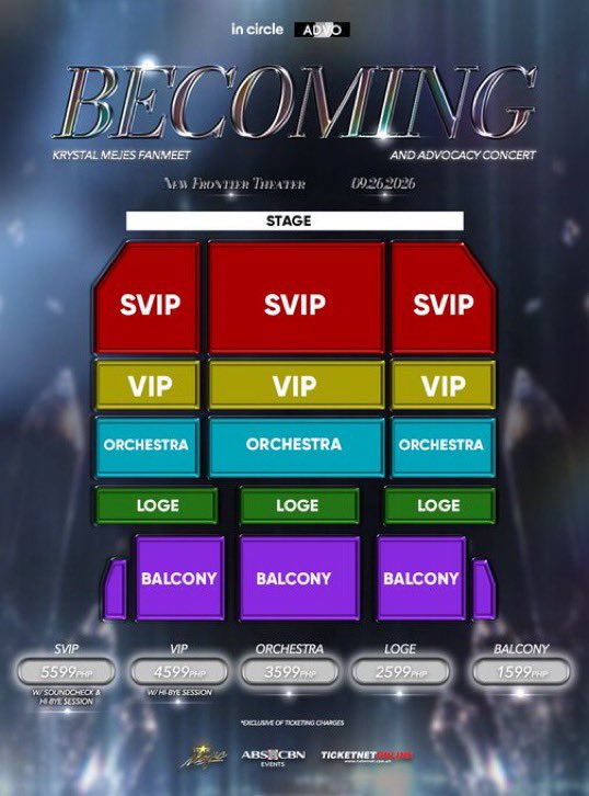 louvedani_'s tweet photo. π« OPEN TICKET ASSISTANCE
Krystal Mejes for BECOMING: The Advocacy Concert π
#BecomingKrystalMejes #KrystalMejes #AdvocacyConcert
#InCircle #ADVO
π£² Only 5 slots available!
π£² Open for LOCAL & INTERNATIONAL fans π
π£² Trusted and experienced ticket assistance β¨
π£² Tickets will be secured under your own name
π Send us a message to reserve your slot or if you have any questions. β.π Μ