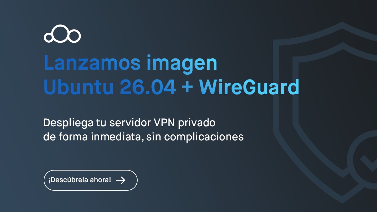 cloudingio's tweet photo. 🚀 ¡Configurar tu propia VPN ya no da pereza!  

Estrenamos imagen preinstalada Ubuntu 26.04 LTS +
WireGuard.   

Combina la estabilidad de Ubuntu con la velocidad de WireGuard. https://t.co/l80Kitlj8X