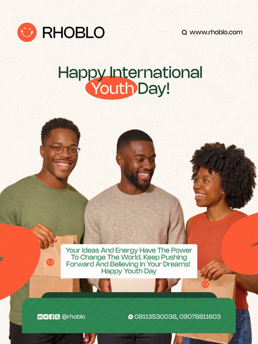 RhobloNG's tweet photo. Happy International Youth Day! 🧡💚🌍

To every young person chasing a dream, starting a business, learning a skill, creating, building, or simply figuring things out keep going.

And there's something else being built in Uyo… 👀

🔗 https://t.co/vnRhg1RntX https://t.co/uDUQRrX9l9