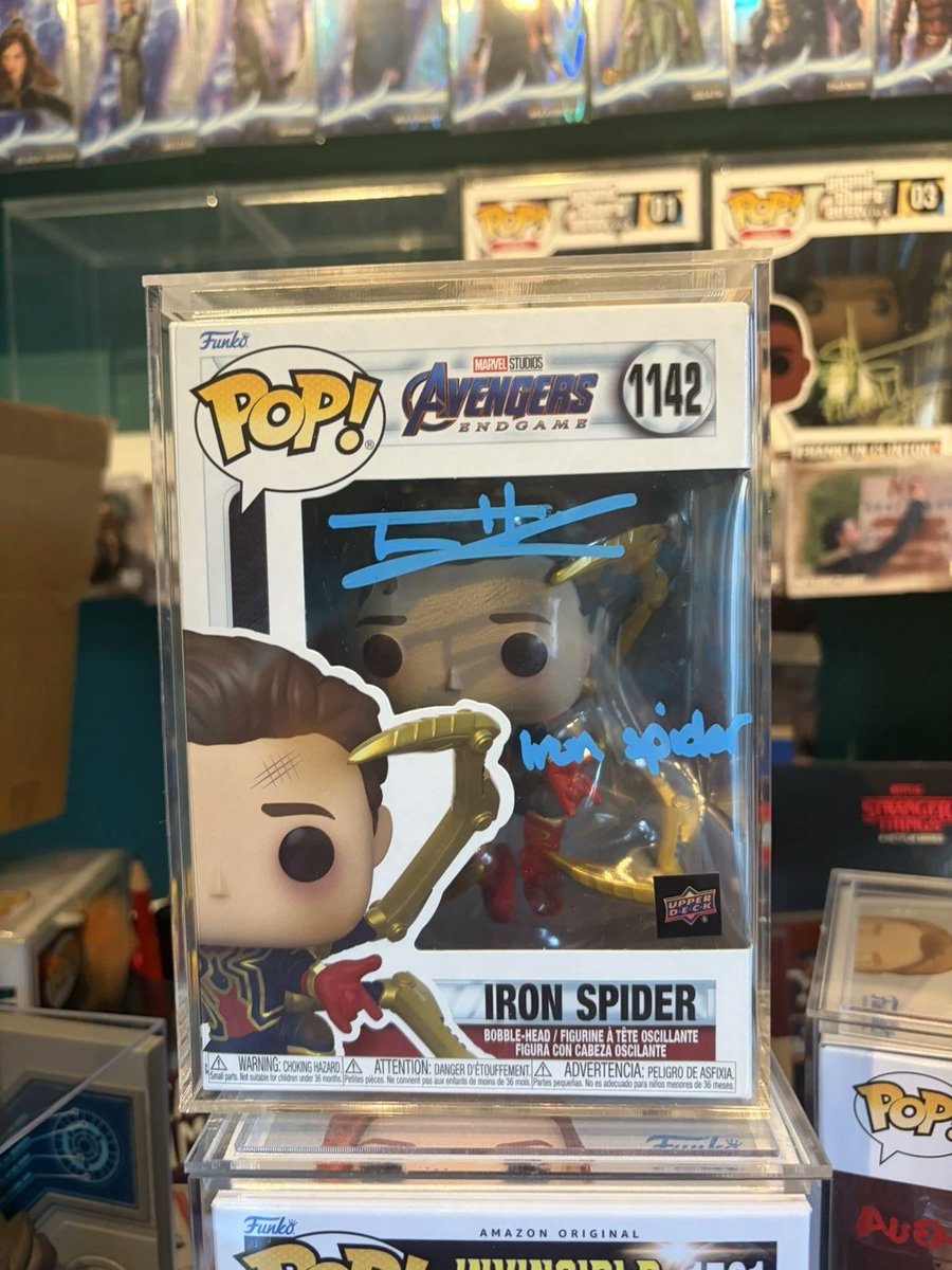 Funkopopenthus3's tweet photo. Funko Pop Iron Spider Signed Tom Holland Avengers Endgame Spider-man SWAU Quote

#ad #funko #funkopop

Ends Thursday

https://t.co/tgvpwPkXwa https://t.co/oXe5SxYfC7