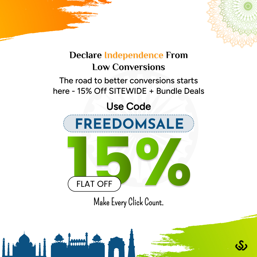 wpswings's tweet photo. 🇮🇳 Declare Independence From Low Conversions! 🚀

Get 15% OFF all WooCommerce plugins this Independence Day.

🎟️ Code: FREEDOMSALE
🔥 Flat 15% OFF
Make every click count. Make every sale matter. 💥

https://t.co/cghrSLDqeN

#WPSwings #WooCommerce #IndependenceDaySale https://t.co/OElCBl26tr