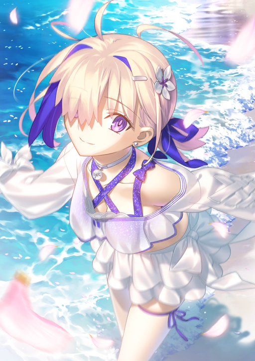 KaroshiMyriad's tweet photo. Mash Kyrielight summer spiritron dress #FGO #fgospoilers https://t.co/8roJSNsEw6