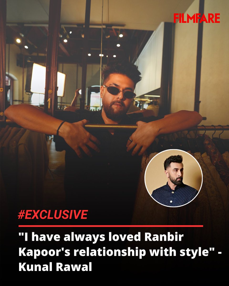 filmfare's tweet photo. In an exclusive conversation with Filmfare, ace designer #KunalRawal opens up about collaborating with #RanbirKapoor, #ShahidKapoor, contemporary menswear and married life with #ArpitaMehta. 🙌

#FilmfareExclusive https://t.co/vA9vIkg6ex