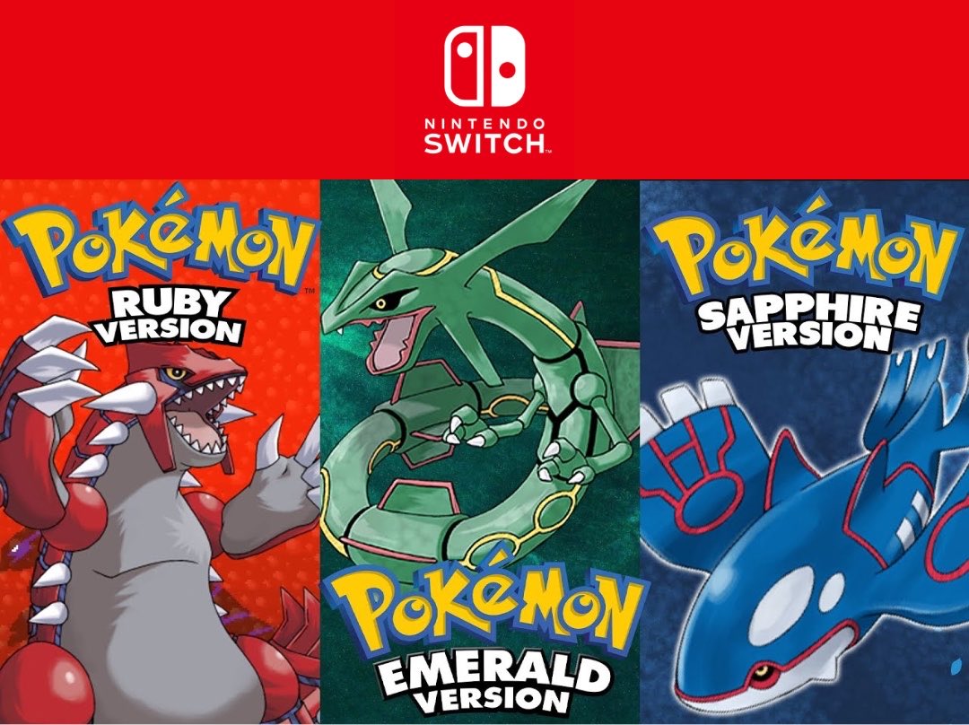 astrogo360's tweet photo. 🚨 RUMEUR - Pokémon Rubis, Emeraude et Shaphir bientôt Switch ⁉️

En effet, d’après @Shpeshal_Nick les ports de Pokémon Rubis, Emeraude et Shaphir arriveraient fin septembre ou en octobre !

Cela ne m’étonnerait pas du tout étant donné les ventes colossales de Rouge Feu et Vert Feuille 🤑