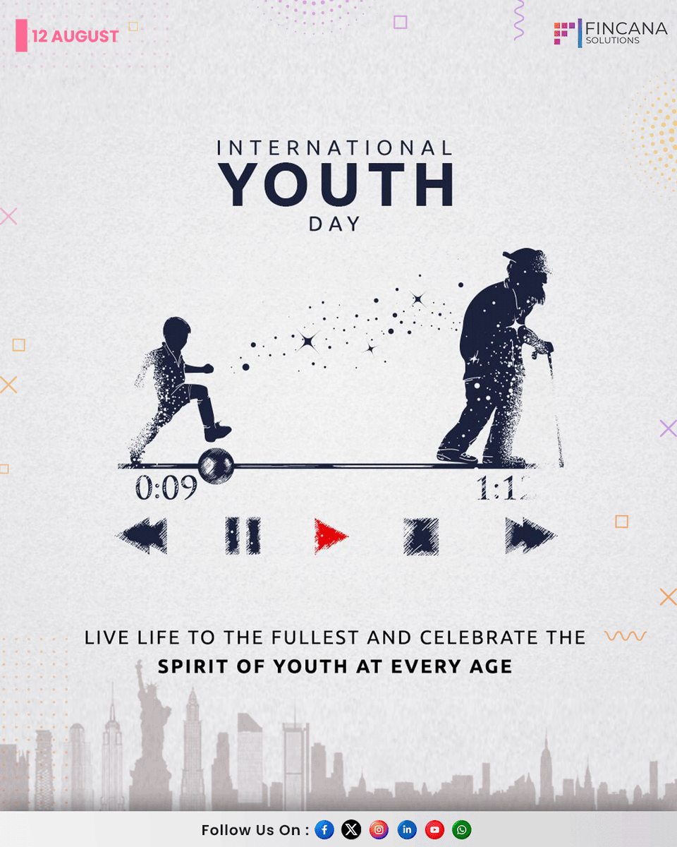 FincanaSolution's tweet photo. Your ideas can shape the future. Your actions can change the world.
🌎 Happy International Youth Day!
.
.
#InternationalYouthDay #YouthEmpowerment #youngmindsmatter #FutureLeaders #YouthVoicesMatter #YouthInspiration https://t.co/ZuPTZmhO8g