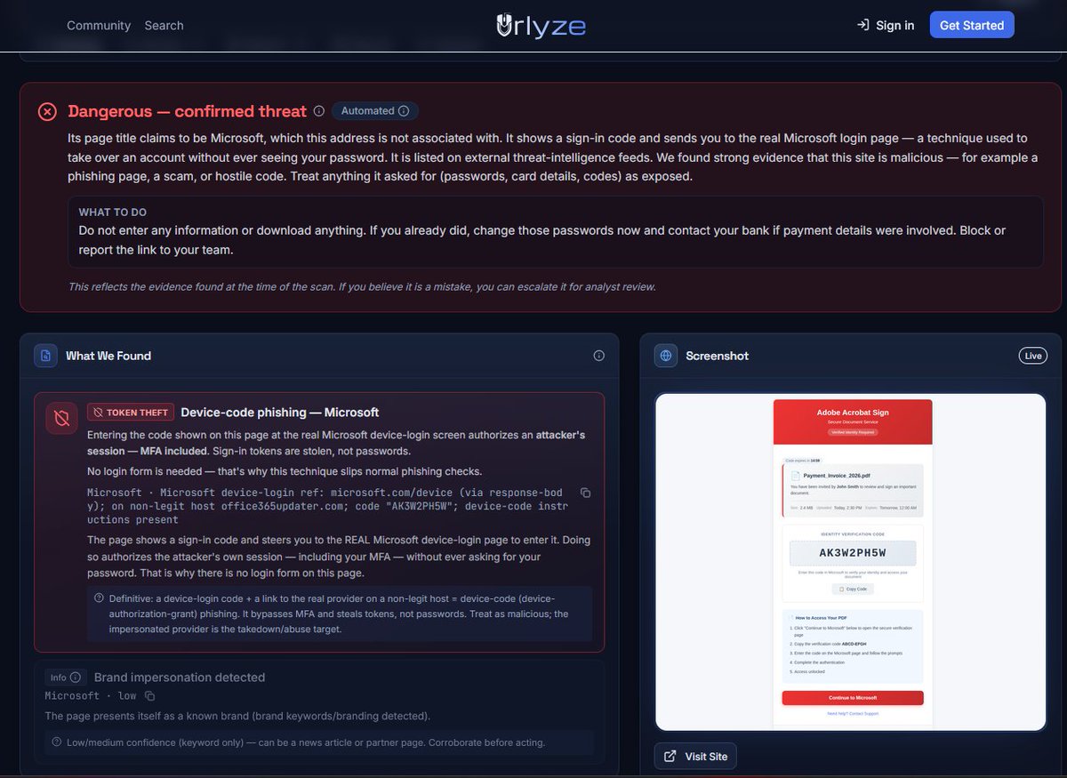 urlyzeio's tweet photo. @phishunt_io https://t.co/430D6MEHNY https://t.co/JYdvz9tvBE