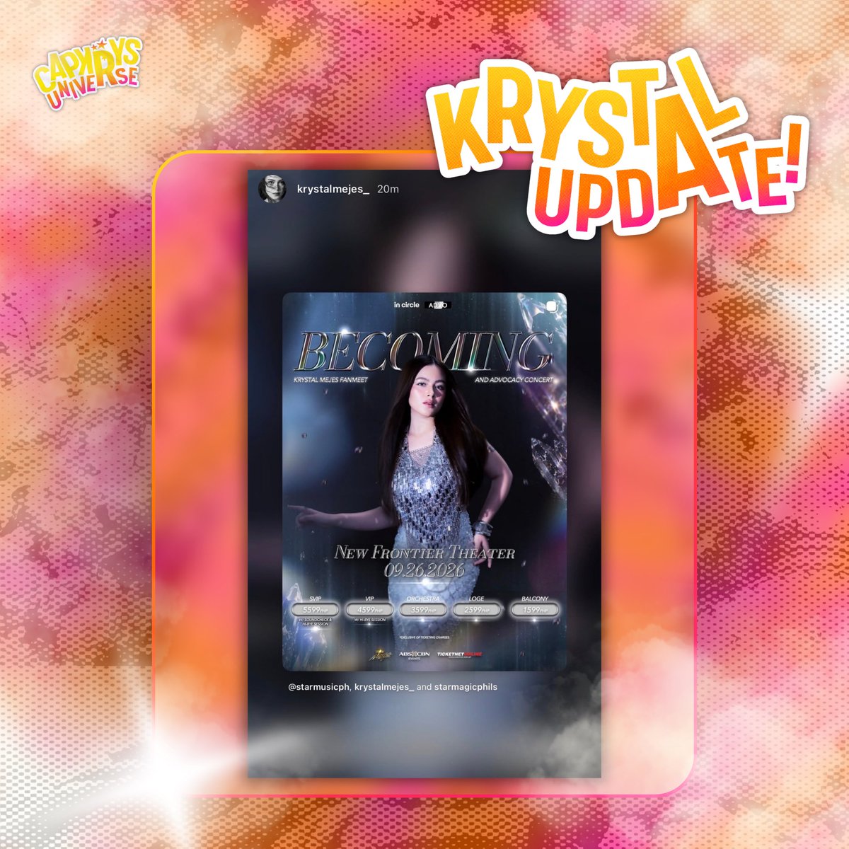 capkrysuniverse's tweet photo. 𝐂𝐨𝐦𝐦𝐚𝐧𝐝𝐞𝐫 𝐊𝐫𝐲𝐬𝐭𝐚𝐥 𝐈𝐧𝐬𝐭𝐚𝐠𝐫𝐚𝐦 𝐒𝐭𝐨𝐫𝐲 𝐔𝐩𝐝𝐚𝐭𝐞𝐬!

Starlight 🤖 has received a new transmission... ✨

Drop by and show our Commander some love by liking their latest story! Every interaction helps brighten their journey across the universe! 🚀

#KrystalMejes | @krystamejesz 
#CKUniverseUpdates | #TALAarawan