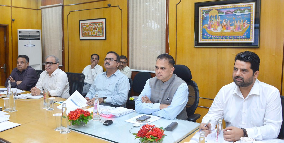 svoruganti1466's tweet photo. Apex committee of State Water and Sanitation Mission of Rajasthan met today

12 August 2026

@BhajanlalBjp 
@MoJSDDWS 
@jaljeevan_ 
@DIPRRajasthan 
@RajGovOfficial 
@RajCMO 
@PIBJaipur https://t.co/V0jwHY77Qd