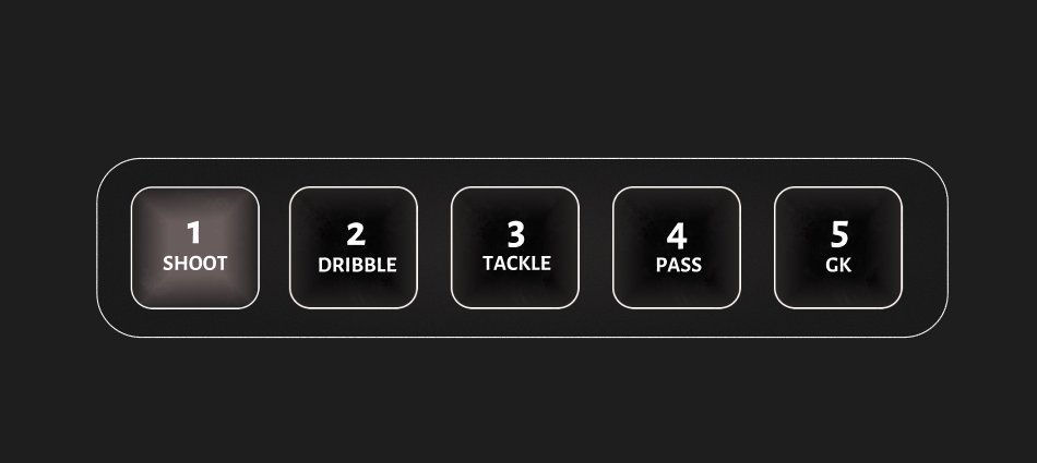 NonoxsRblx's tweet photo. another UI/UX for another Roblox football game, 1 part is all tools selected, other part is NONE selected, and the picture of the toolbar alone shows 1 selected and rest unselected https://t.co/TqgZlZievr