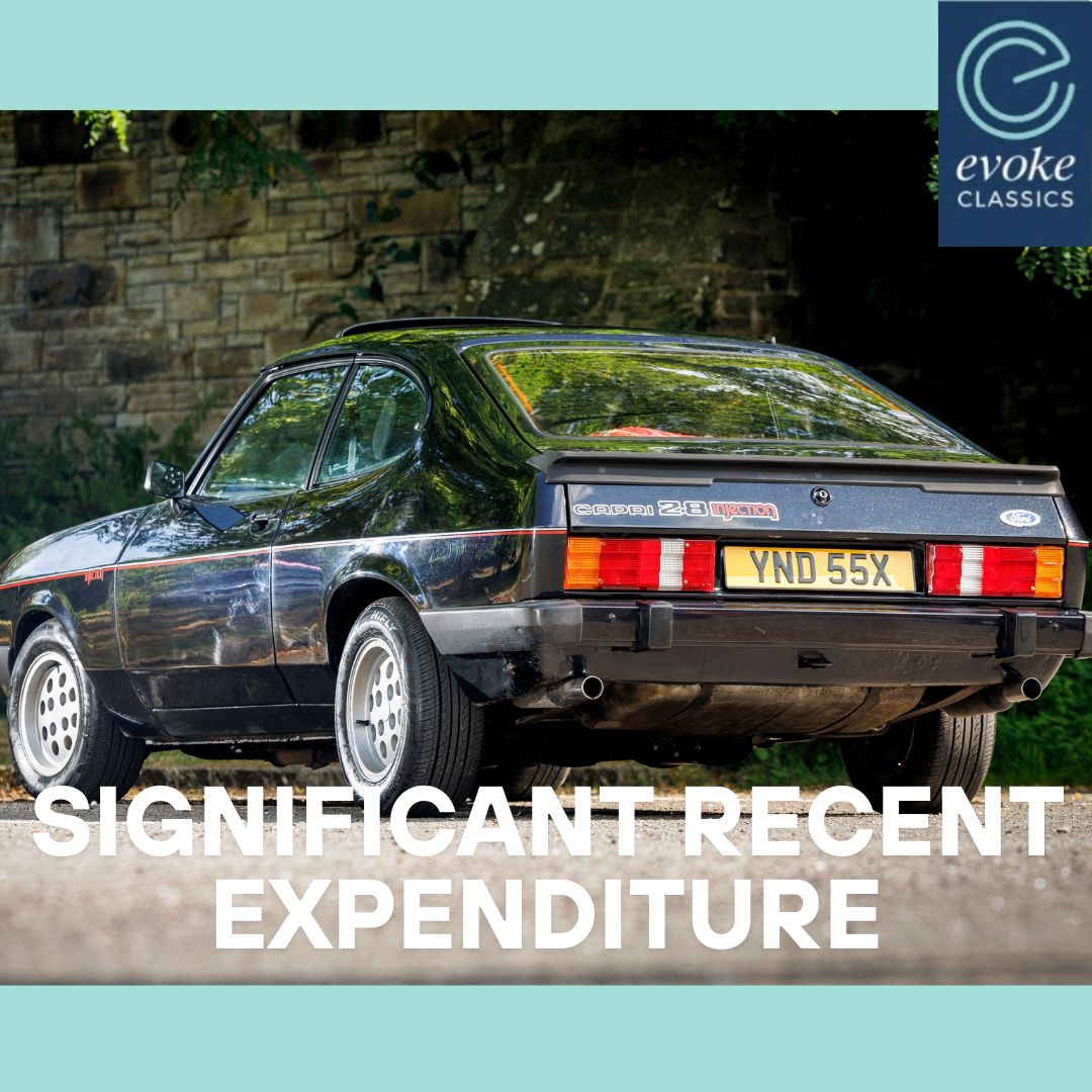 EvokeClassics's tweet photo. LIVE AT AUCTION
1981 Ford Capri 2.8 Injection
https://t.co/qFFvSnjFgP
Originally sold new in N.Ireland
Evidence of restoration + engine rebuild in 2016
In current ownership since late 2021
Significant recent expenditure
HPI Clear
#FastFords #FordCapri #Capri2.8i https://t.co/Mo2j8xyBuN