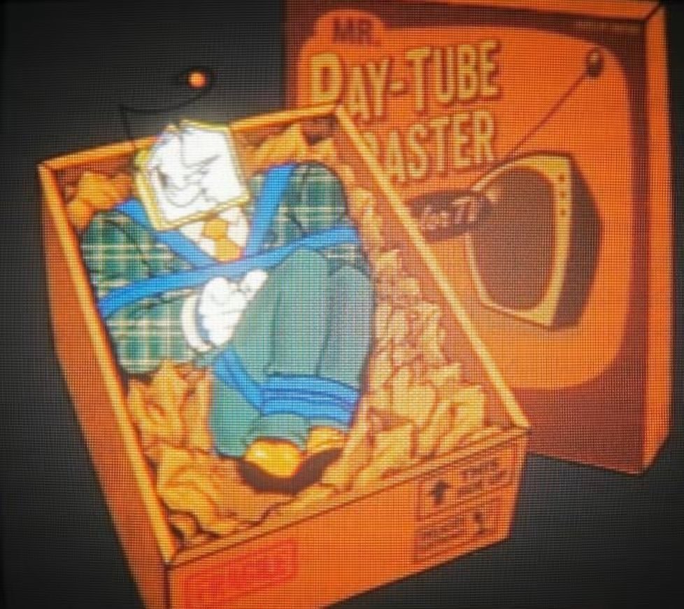 RayRaster's tweet photo. *checks address* oops haha.. wrong address, ya mind closing the box please. #deltarune #tenna https://t.co/t1Vdvm3dZt