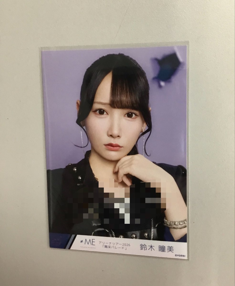 ≠ME 鈴木瞳美ちゃん 7周年衣装直筆サイン入り生写真入荷です！！