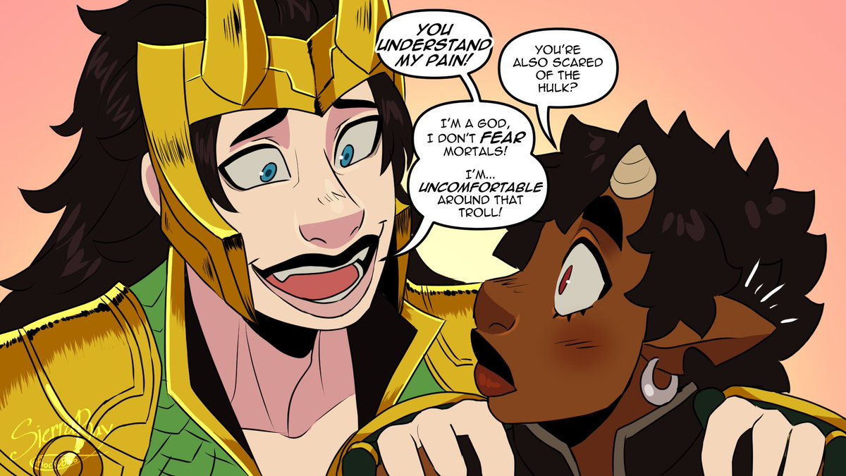RockehBloo's tweet photo. When I was a little kid, I had a massive fear of the Hulk to the point I'd have nightmares about him smashing through my home so seeing some of the dialogue Loki has when faced with the Hulk in Tokon is incredibly relatable to me. https://t.co/SXOogkICRq