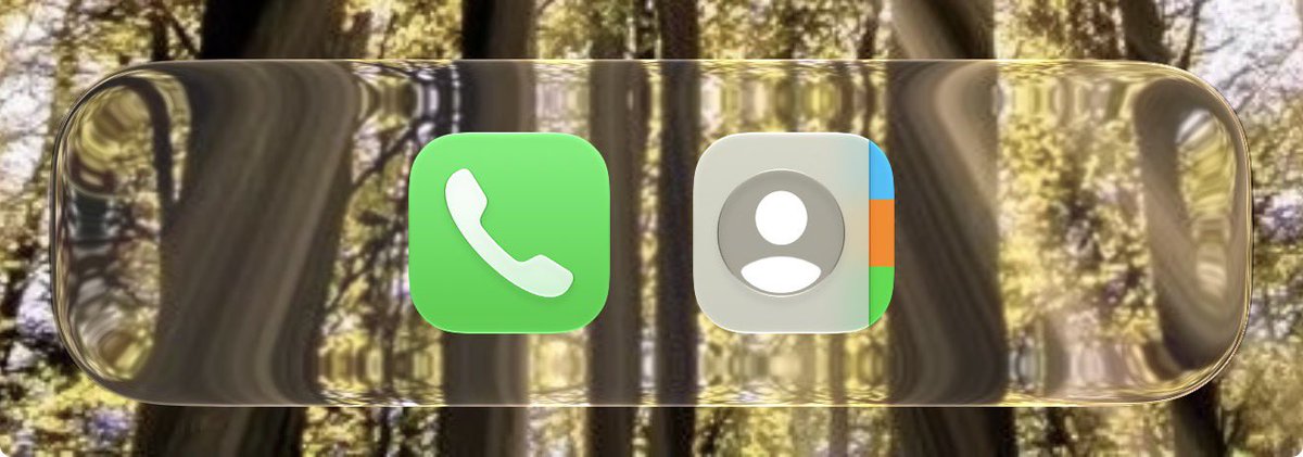 TheAppleDesign's tweet photo. Next time you feel useless.. just remember your iPhone has an entirely separate contacts app https://t.co/DGByk7p5K1