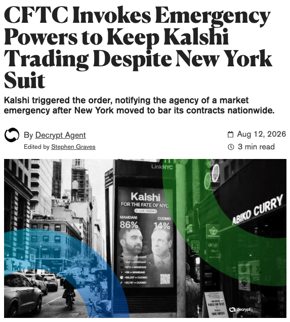 Tyler_Did_It's tweet photo. The Morning Minute (8.12)

⏰Top News:
-Crypto majors chop ahead of CPI, ETH leads; BTC at $64k
-SEC plans to move forward with crypto rulemaking Friday, including tokenized securities
-Robinhood Chain does 10x the revenue of Base, TVL nears $500M
-Harmony exploit led to 26% of the supply minted
-CFTC invokes emergency authority to keep Kalshi running in NY State

🌎 Macro Crypto and Markets
-Crypto majors are mostly flat ahead of CPI this morning; BTC -0.4% at $64k; ETH +1% at $1,910; SOL +1% at $77; HYPE +0.5% at $55.50
-Top alt movers include CC (+4%), CRV(+4%) and NEAR (+3%)
-Oil +1% at $83; Gold +0.7% at $4,470
-Stock futures are slightly green ahead of CPI; DOW +0.1%, Nasdaq +0.6%

-The SEC set an August 14 meeting to propose “Regulation Crypto”

-Strategy's credit model sets STRC's undercollateralization floor at $16,184 and its total debt-and-preferred floor at $20,587

-Trump Media's crypto bet drove a $238 million quarterly loss

-Crypto-friendly bank Erebor is in talks to raise $1.5 billion at a $9.5 billion valuation, per the FT

-MoneyGram expanded on Solana with a global crypto-to-cash service

-Exchange spot volume fell 21.7% in July to $429 billion across 14 major venues

Corporate Treasuries & ETFs
-The Bitcoin ETFs saw $8M in net inflows on Tuesday; the ETH ETFs saw $1.7M in outflows
-Fidelity is adding staking and quarterly cash distributions to FETH, its $900M ETH ETF, staking up to 100% of holdings and passing net rewards to investors while keeping 85% of gross rewards

Meme Coin Tracker
-Meme leaders were mixed; DOGE +1%, SHIB -3%, PEPE -1%, PENGU -2%, TRUMP +1%, BONK -5%
-Robinhood chain was led by HMM (+100%) and AI (+40%) while other leaders declined
-Solana leaders included Plumber (+35x), Alon (+20%) and Jimothy (+36%); Stonk briefly hit a new ATH at $15M after a Solana rt (now back at $12.5M)

💰 Token, Airdrop & Protocol Tracker
-Robinhood Chain is now doing 10x the revenue of Base, while its TVL nears $500M
-Harmony suffered an unauthorized mint of 4 billion ONE, about 26% of supply, crashing the token as 2.8 billion was dumped to exchanges; the network is pursuing freezes and a possible rollback

🚚 What is happening in NFTs?
-NFT leaders were slightly red; Punks -1% at 31.7 ETH, BAYC even at 8.17 ETH, Pudgy -1% at 3.92 ETH; Stonkbrokers -7% to 12.5 ETH
-Cash Cats (+155%) and Normies (+65%) led top movers
-New project Yardkeepers debuted and ran to a 0.7 ETH floor (YARD token at $4M)
-The FWA team debuted user profiles and a chat app, while teasing personal pools coming soon; FWA ran to $40M and a new ATH before retracing (now $31M)