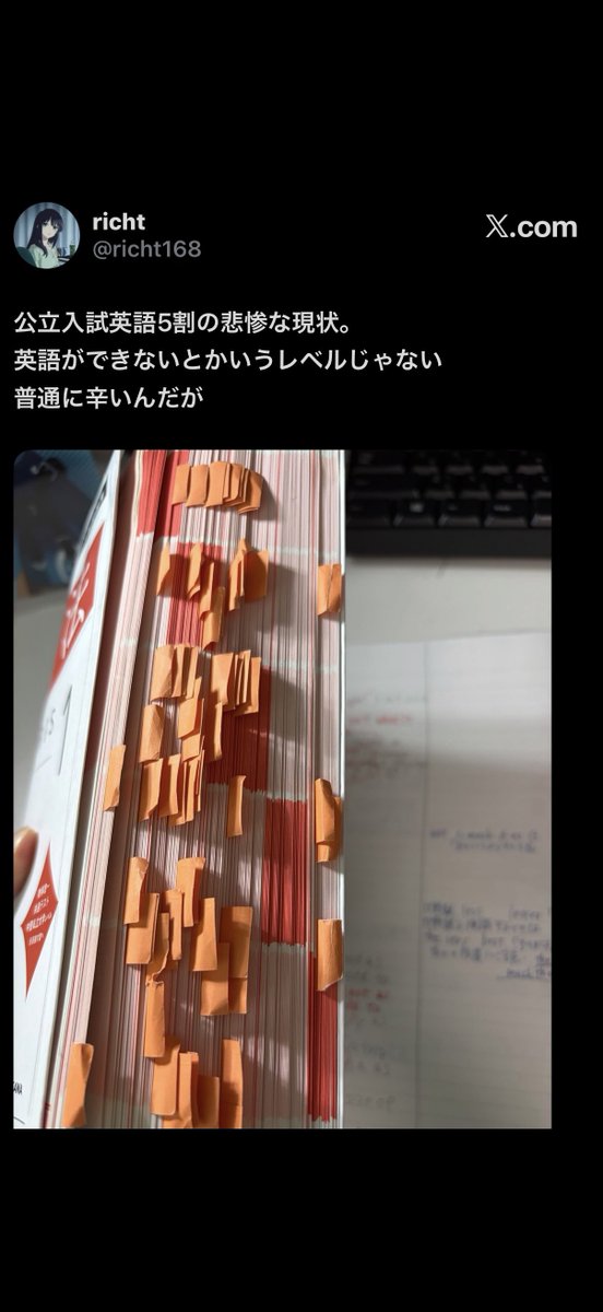 airimath's tweet photo. 全然普通よね！　クイズノック伊沢さんの単語帳その10倍付箋貼ってある笑

#勉強アカウント
#勉強垢と繋がりたい
#勉強アカウントと繋がりたい https://t.co/iB8clV3DKb