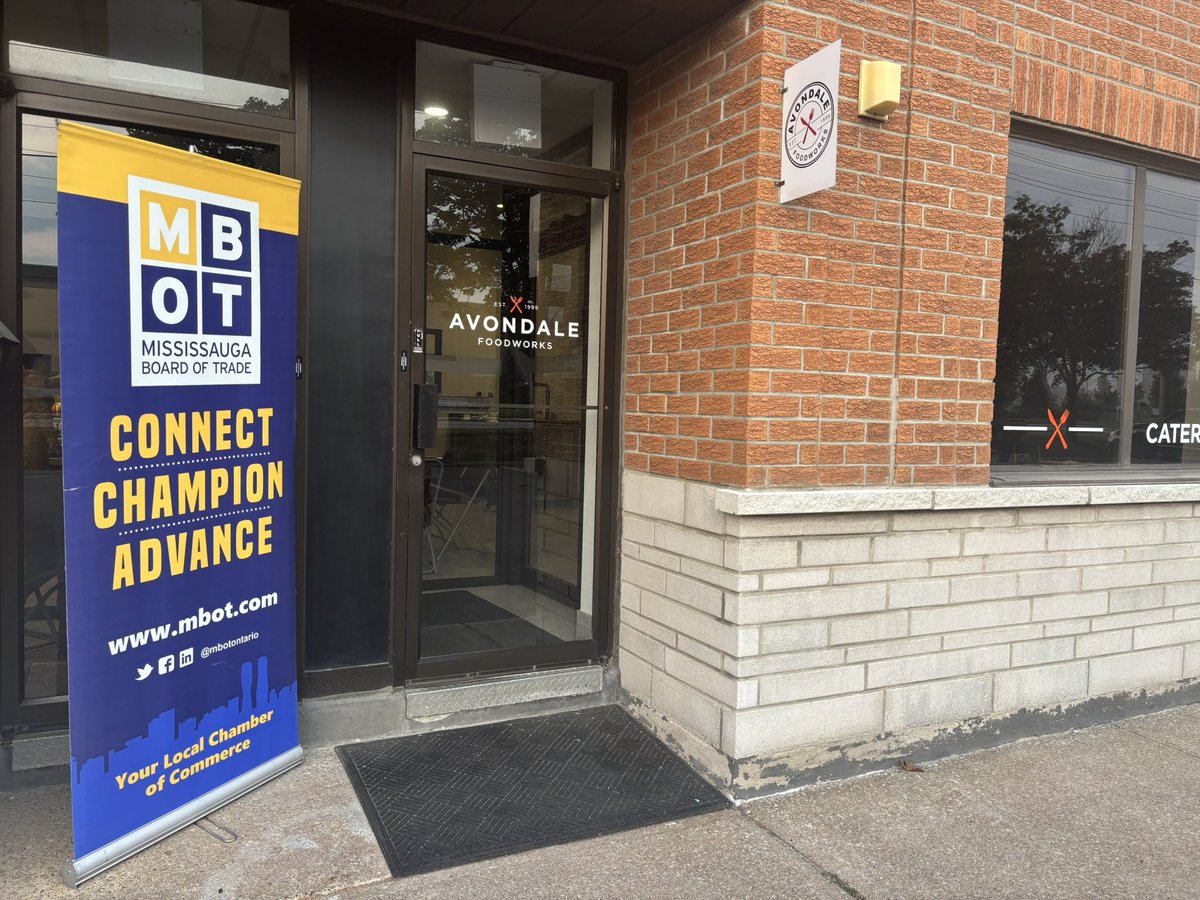 MBOTOntario's tweet photo. We’re excited to host our August Good Morning Mississauga at @AvondaleFW this morning 🍽️

Thank you to our series sponsor, @insurancelandca, for supporting these valuable sessions https://t.co/NzRhCMKqTQ