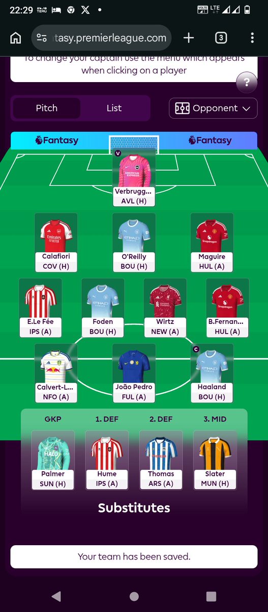 BoboMUFC's tweet photo. @fplpoland @FFH_HQ Zastanawia mnie czy zaufać Kinsky czy Verbruggen. W sumie do GW6 dla mnie lepsze fixy ma Brighton https://t.co/OsaGh3DZTz