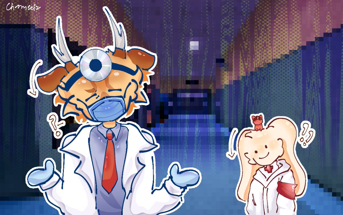 CharmStarz_'s tweet photo. Illustrations from le video.. 

#Animalhospital #DrHarlow #DrHarlowAnimalhospital #Intern #internAnimalhospital #MiniAnomaly https://t.co/KP6dVZs37B